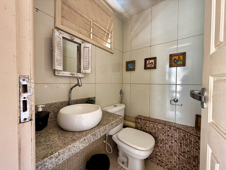 Piscina, ar-condicionado e praia a pé