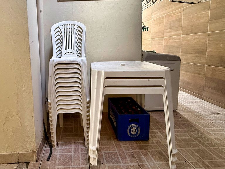 Piscina, ar-condicionado e praia a pé